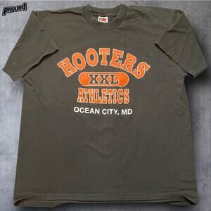 Hooters Shirt Mens Extra Large Green Ocean City MD Athletics Graphic Tee T-Shirt